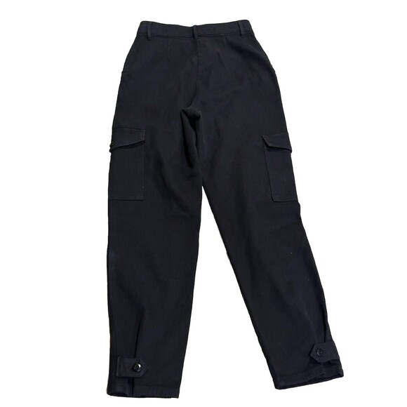 Aritzia Wilfred Free Womens Modern High Waist Cargo Pants Black Size 4 Pockets 6 - Picture 11 of 12
